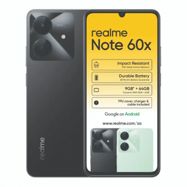 Smartphone Realme Note 60x – 3GO/64GO NOIR