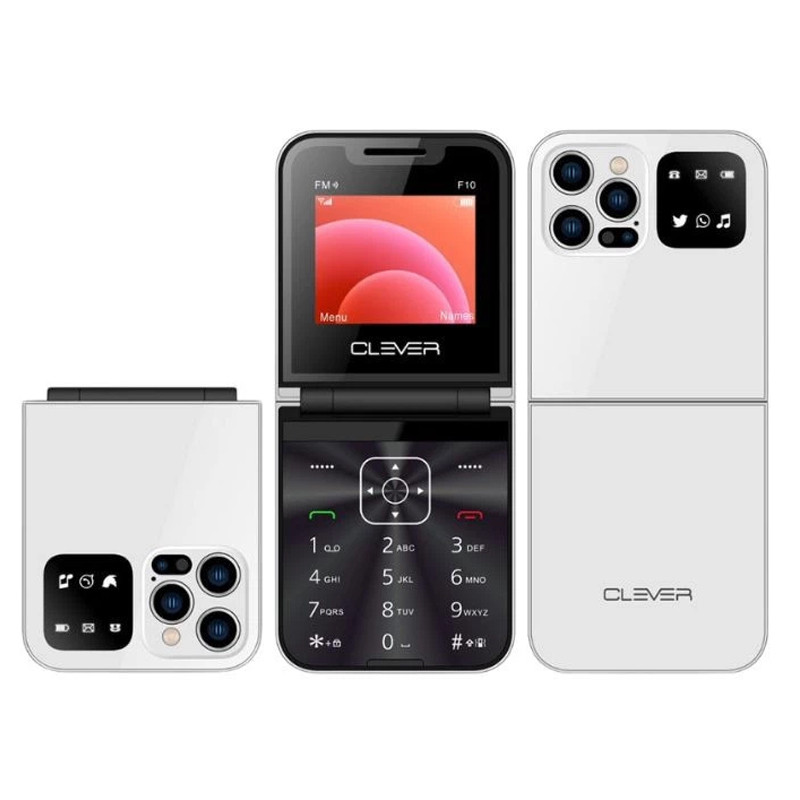Téléphone Portable Clever F10 Blanc