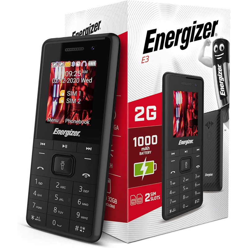 Téléphone Portable Energizer E3 Noir