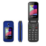 Téléphone Portable Smartec F1 Flip Bleu