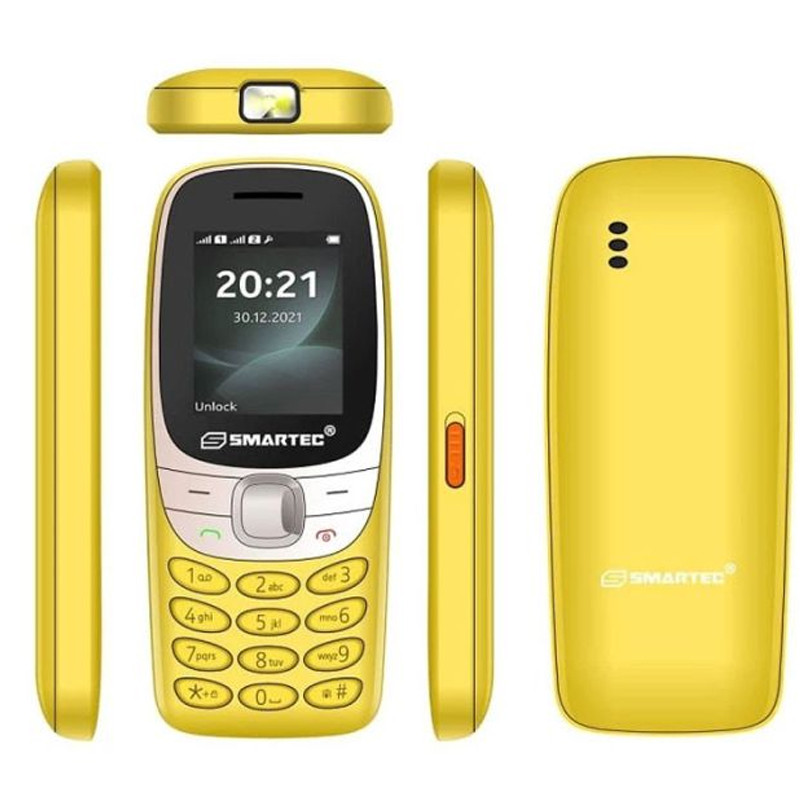 Téléphone Portable Smartec R6 Jaune