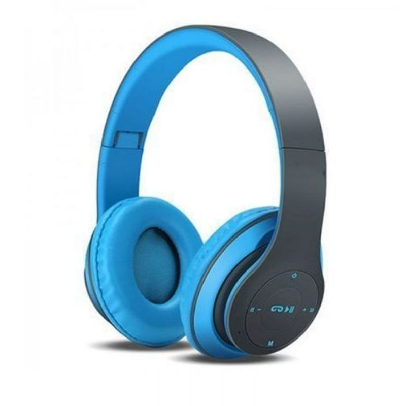 Casque Stéréo Sans Fil P47 Bluetooth Bleu