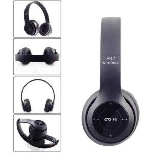 Casque Stéréo Sans Fil P47 Bluetooth Noir