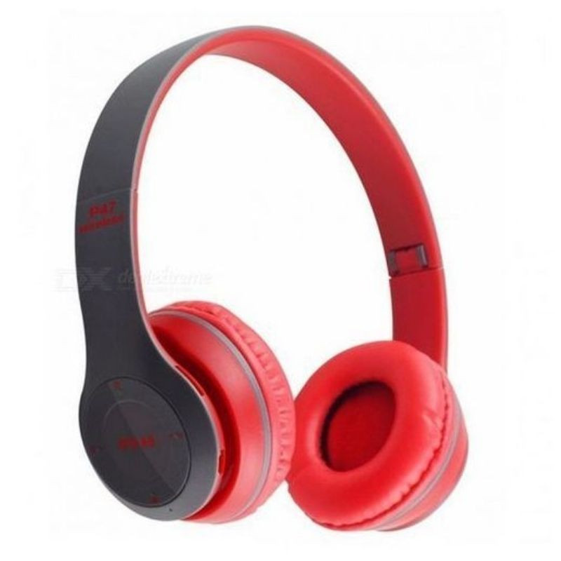 Casque Stéréo Sans Fil P47 Bluetooth Rouge