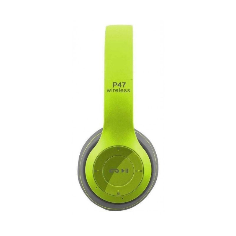 Casque Stéréo Sans Fil P47 Bluetooth Vert