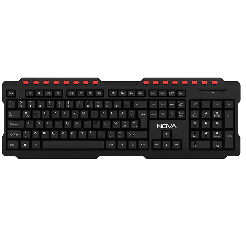 Clavier NovaTech Multimédia NT-K8113M Noir