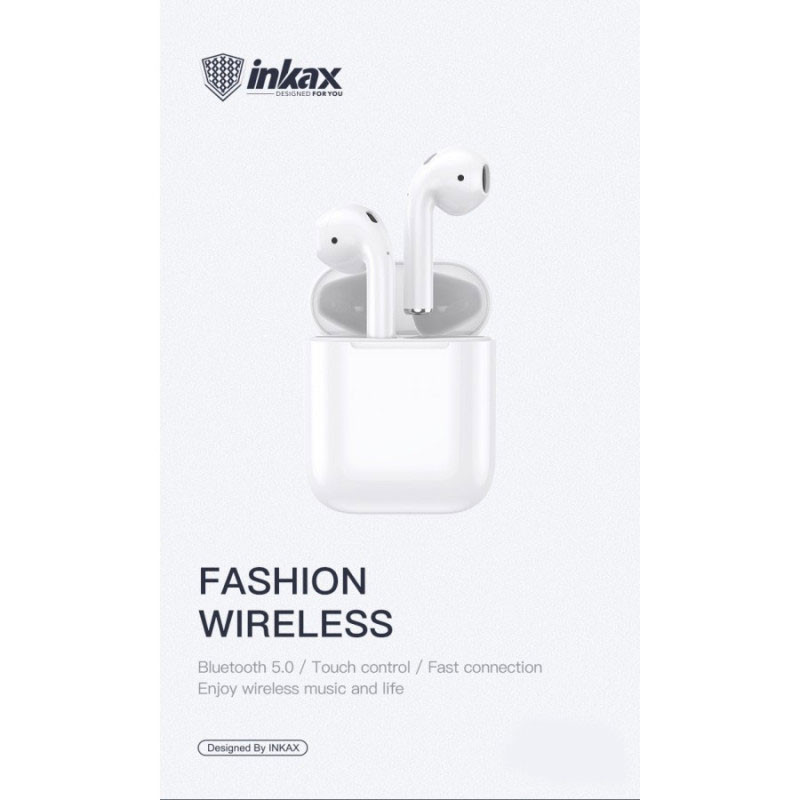 Écouteurs Bluetooth Inkax T02 Blanc