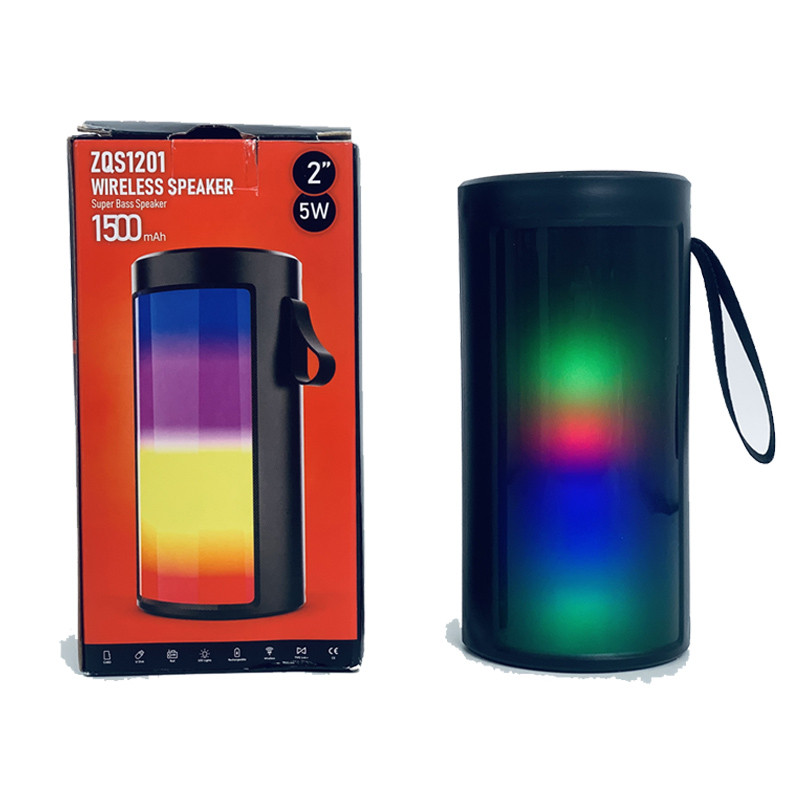 Haut Parleur Portable Bluetooth ZQS1201 RGB Noir