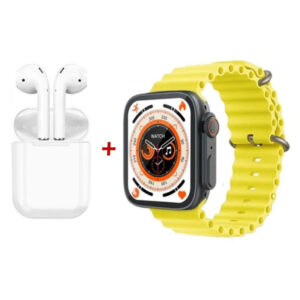 Pack de Montre Connectée T99 + Airpods – Jaune