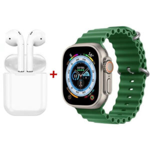 Pack de Montre Connectée T99 + Airpods – Vert