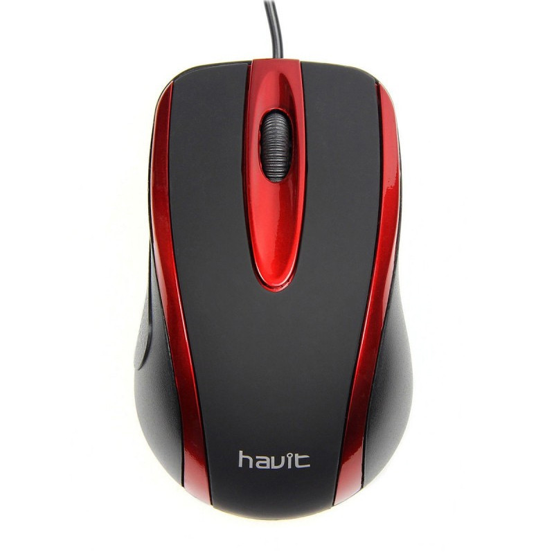 Souris Optique Havit MS753 – Noir & Rouge